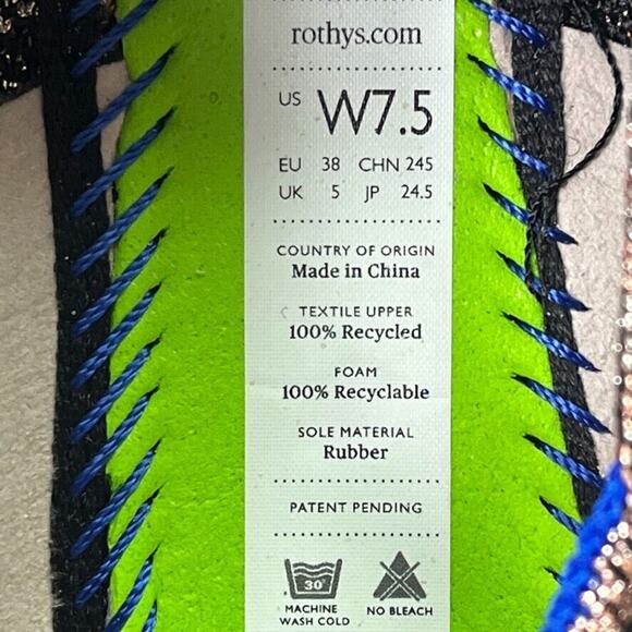 Rothy’s The Loafer Womens 7.5 Golden Shim Almond Toe Slip On Flats Shoes Textile - Picture 8 of 9